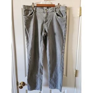 Faherty Essential 5 Pocket Pants Size 38 x 28 Gray Coastal Luxury Comfort
